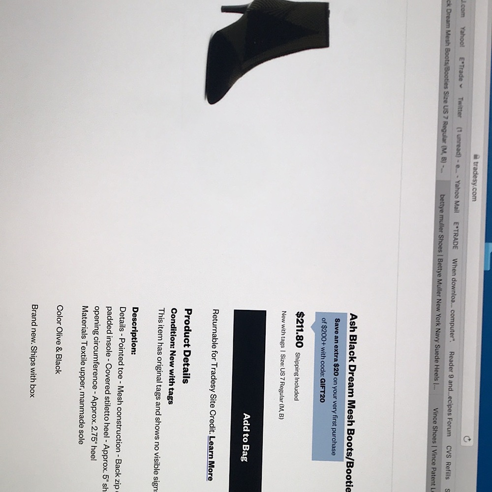 Ash Mesh Booties - image 7